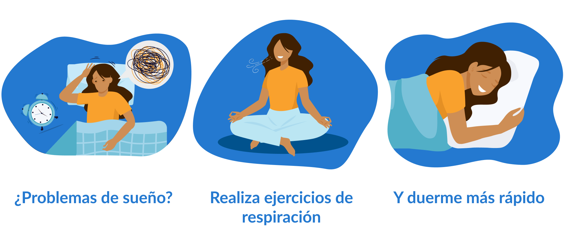 Técnicas de respiración para dormir